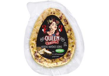Жареный творожный сыр BBQ QUEEN с тмином, цитрусовым перцем, 20%, 230 г