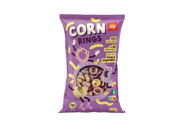 Kukurūzų užkandis CORN RINGS OHO, 100 g