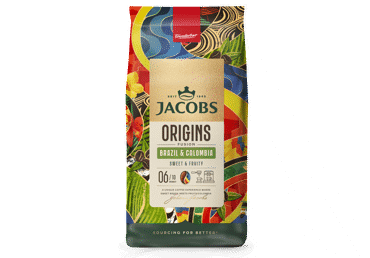 Кофейные зерна JACOBS ORIGINS BRAZIL & COLOMBIA, 1 кг