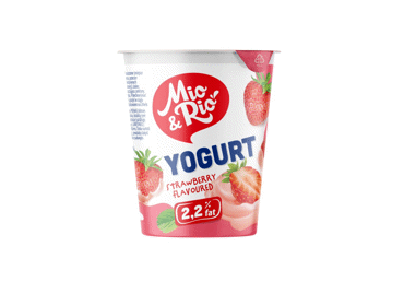 Jogurtas MIO&RIO, braškių skonio, 2,2 % rieb., 400 g