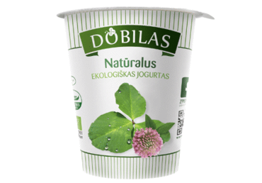 Organic yogurt DOBILAS, 3.8% fat, 300 g