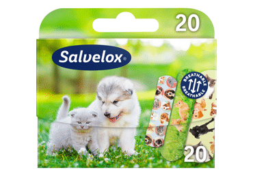Vaikiškų pleistrų rinkinys SALVEQUICK ANIMALS, 20 vnt., 20 vnt.