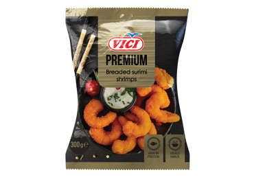 Šaldytos krevetės VIČI PREMIUM su džiūvesėliais iš surimio, 300 g