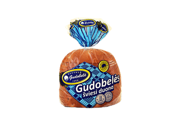 Šviesi ruginė raikyta GUDOBELĖS duona, 340 g