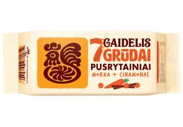 Cookies GAIDELIS 7 GRAINS with carrots and cinnamon, 160 g