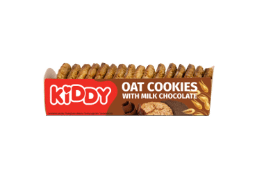 Oatmeal cookies KIDDY with milk chocolate, 210 g