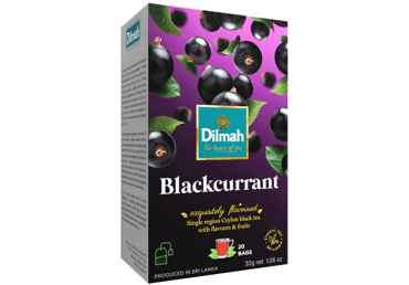 Juodoji arbata DILMAH, juodųjų serbentų skonio, 30 g