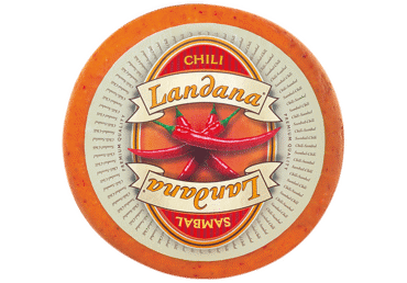 Sūris su aitriosiomis paprikomis LANDANA, 50 % rieb s. m., 1 kg