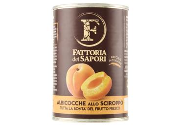Abrikosai FATTORIA dei SAPORI sirupe, 425 ml