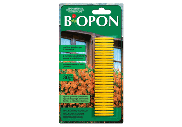 BIOPON Trąšų lazdelės balkono augalams, 30 vnt