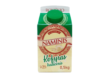 ROKIŠKIO NAMINIS kefyras, 2,5 % rieb., 500 g