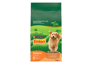 Sausas ėdalas šunims su jautiena, vištiena, ir daržovėmis FRISKIES BALANCE, 7kg