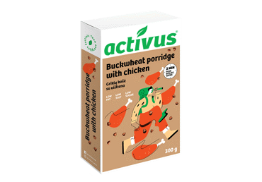 Grikių košė ACTIVUS (su vištiena), 300 g