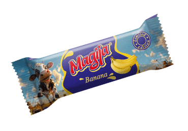 Curd with bananas MAGIJA, 22.2% fat, 40 g