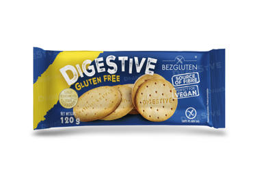 Sausainiai BEZGLUTEN DIGESTIVE be glitimo, 120 g