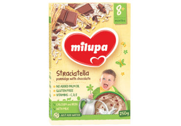 Pieninė košė MILUPA STRACCIATELLA, nuo 8 mėn., 250 g