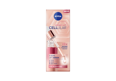 NIVEA CELLULAR EXPERT LIFT 3-Zone Firming Serum for Face, Neck and Décolleté, 30 ml