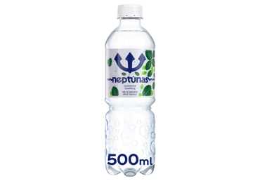 Gazuotas mėtų skonio vanduo NEPTŪNAS, 500 ml