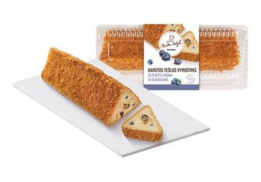 Kapotos tešlos vyniotinis su plikytu kremu ir šilauogėmis, 1 kg