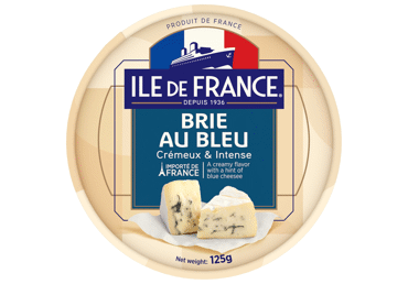 Бри сыр ILE DE FRANCE с голубой плесенью, 50% жира, 125 г