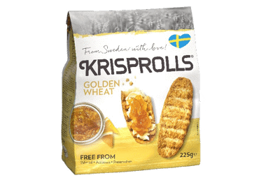 Skrudintos duonelės KRISPROLLS, iš auksinių kviečių, 225 g