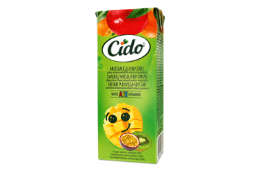 Įvairių vaisių gėrimas CIDO (30%), 200 ml