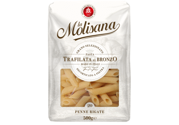 Makaronai LA MOLISANA PENNE RIGATE Nr. 20 (vamzdeliai), 500 g