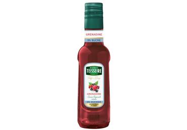 Sirupas TEISSEIRE, grenadinų skonio, be cukraus, 0,25 l