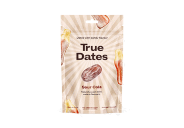 Datulės TRUE DATES SOUR COLA, rūgščios kolos skonio, 100 g