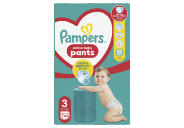 Sauskelnės-kelnaitės PAMPERS Pants, Mega Pack, 3 dydis, 128 vnt.