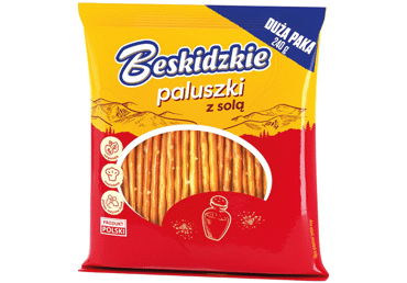 Lazdelės su druska AKSAM BESKIDZKIE, 240 g