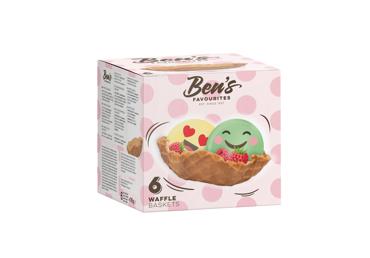 Vafliniai dubenėliai ledams BEN'S FAVOURITES, 78 g