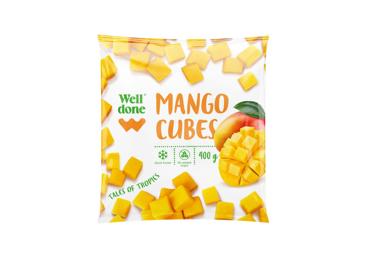 Šaldyti mangų kubeliai WELL DONE, 400 g