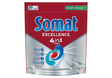 Dishwasher Capsules "SOMAT Excellence 4in1" 30 pcs.