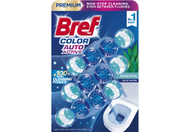WC valiklis-gaiviklis BREF Color Auto Active Eucalyptus, 3x50 g