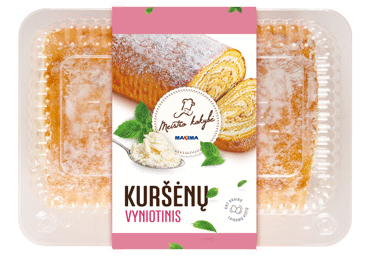 Varškės KURŠĖNŲ vyniotinis, 1 kg