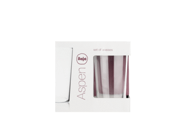 Stiklinė ILAJA Aspen  490ml, 4vnt