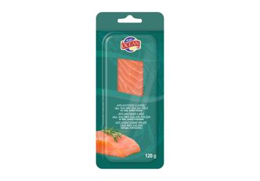 Šaltai rūkyta lašiša su oda WIDE OCEAN, 120 g