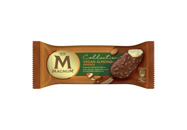 Edible vanilla ice cream MAGNUM VEGAN ALMOND with chocolate, almonds, 72 g
