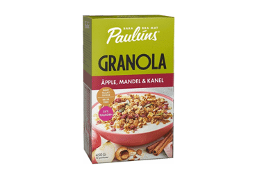 Granola PAULUNS with cinnamon and apples, 450 g