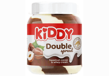 Tepamasis kremas KIDDY DUO su lazdynų riešutais ir kakava, 350 g