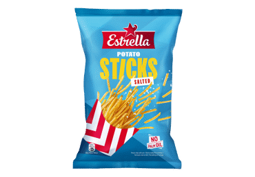Bulvių traškučiai ESTRELLA STICKS su druska, 70 g