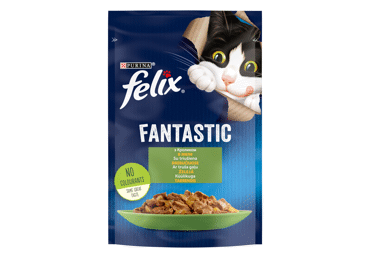 Canned cat food FELIX with rabbit, 85 g