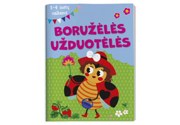 Knyga BORUŽĖLĖS UŽDUOTĖLĖS 3-4 METŲ VAIKAMS, 1 vnt.