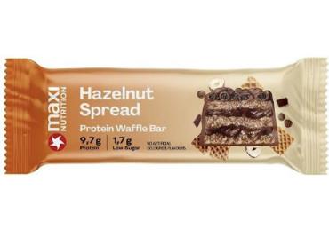Protein waffle bar MAXI NUTRITION with nut glaze, 39 g