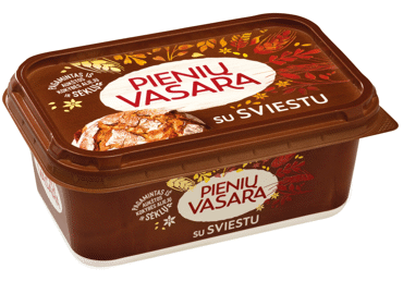 Margarinas PIENIŲ VASARA su sviestu, 40 % rieb., 400 g