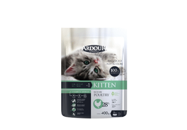 Dry cat food with poultry ARDOUR KITTEN, 400 g