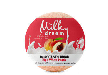 Vonios burbulas MILKY DREAM Milky Baltas persikas 100g