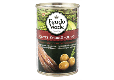 Green olives with anchovy filling