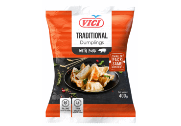 Frozen dumplings VIČI with pork TRADITIONAL STYLE, 400 g